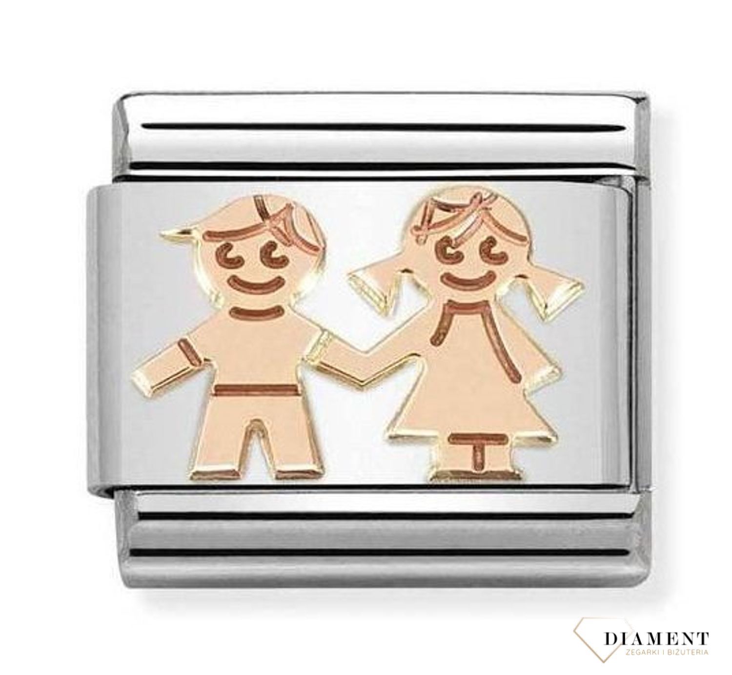 Nomination charms 9K Rose Gold 'Dzieci' 430104 33 Nomination zawieszki ✓ Nomination Italy ✓ Nomination baza ✓ Bransoletka Nomination ✓ Bransoletka ze stali ✓ Kurier 24h (1).jpg